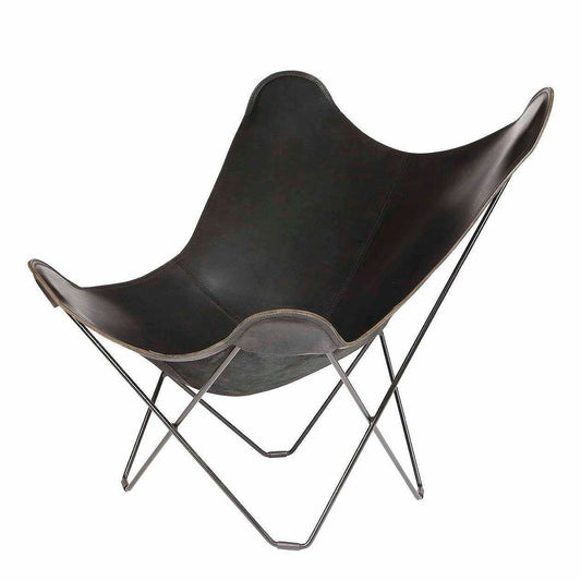 CUERO（クエロ）/BKF CHAIR/BUTTERFLY CHAIR/PAMPA MARIPOSA BLACK【納期】約3～4週間（メーカー欠品時を除く）
