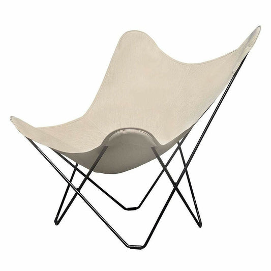 CUERO（クエロ）/BKF CHAIR/BUTTERFLY CHAIR/SUNBRELLA FABRIC WHITE/Indoor Frame【納期】約3～4週間（メーカー欠品時を除く）