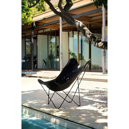 CUERO（クエロ）/BKF CHAIR/BUTTERFLY CHAIR/SUNBRELLA FABRIC WHITE/Outdoor Frame【納期】約3～4週間（メーカー欠品時を除く）