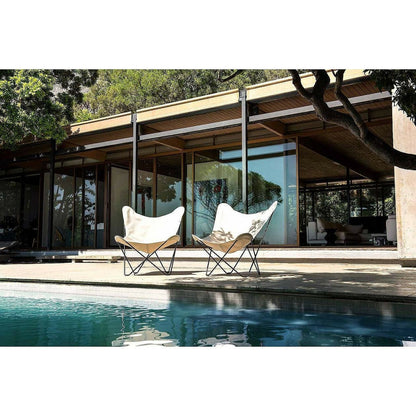 CUERO（クエロ）/BKF CHAIR/BUTTERFLY CHAIR/SUNBRELLA FABRIC CHARCOAL/Outdoor Frame【納期】約3～4週間（メーカー欠品時を除く）