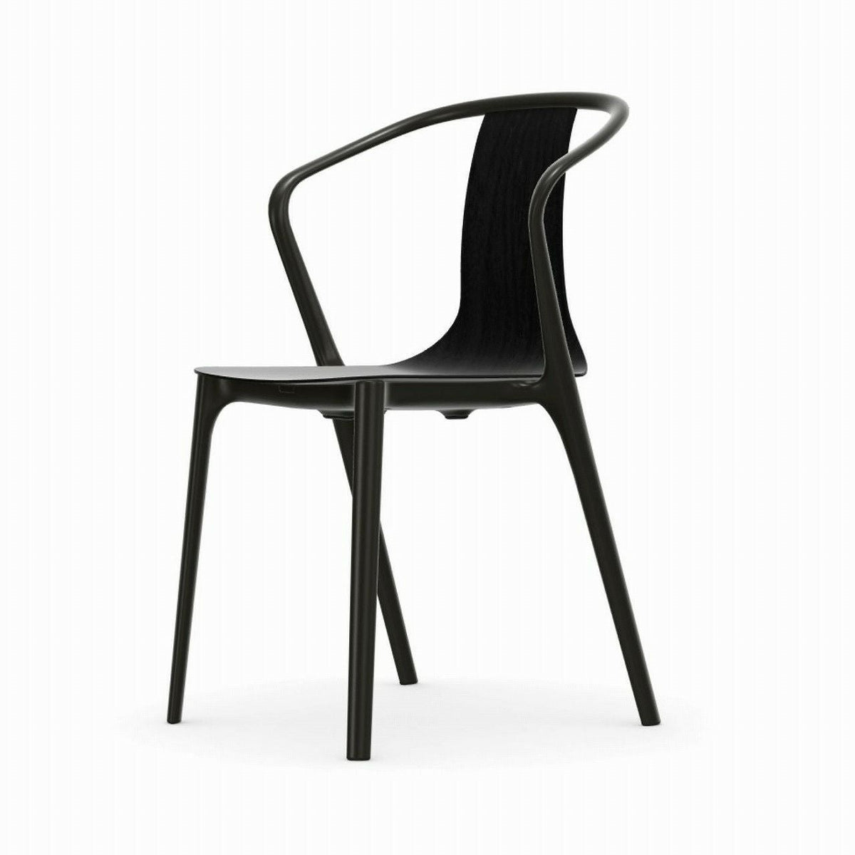 Vitra（ヴィトラ）/Belleville Armchair（ベルヴィル アームチェア ウッドシェル）/wooden shell/black ash（ブラックアッシュ）【納期】約3～4週間（メーカー欠品時を除く）