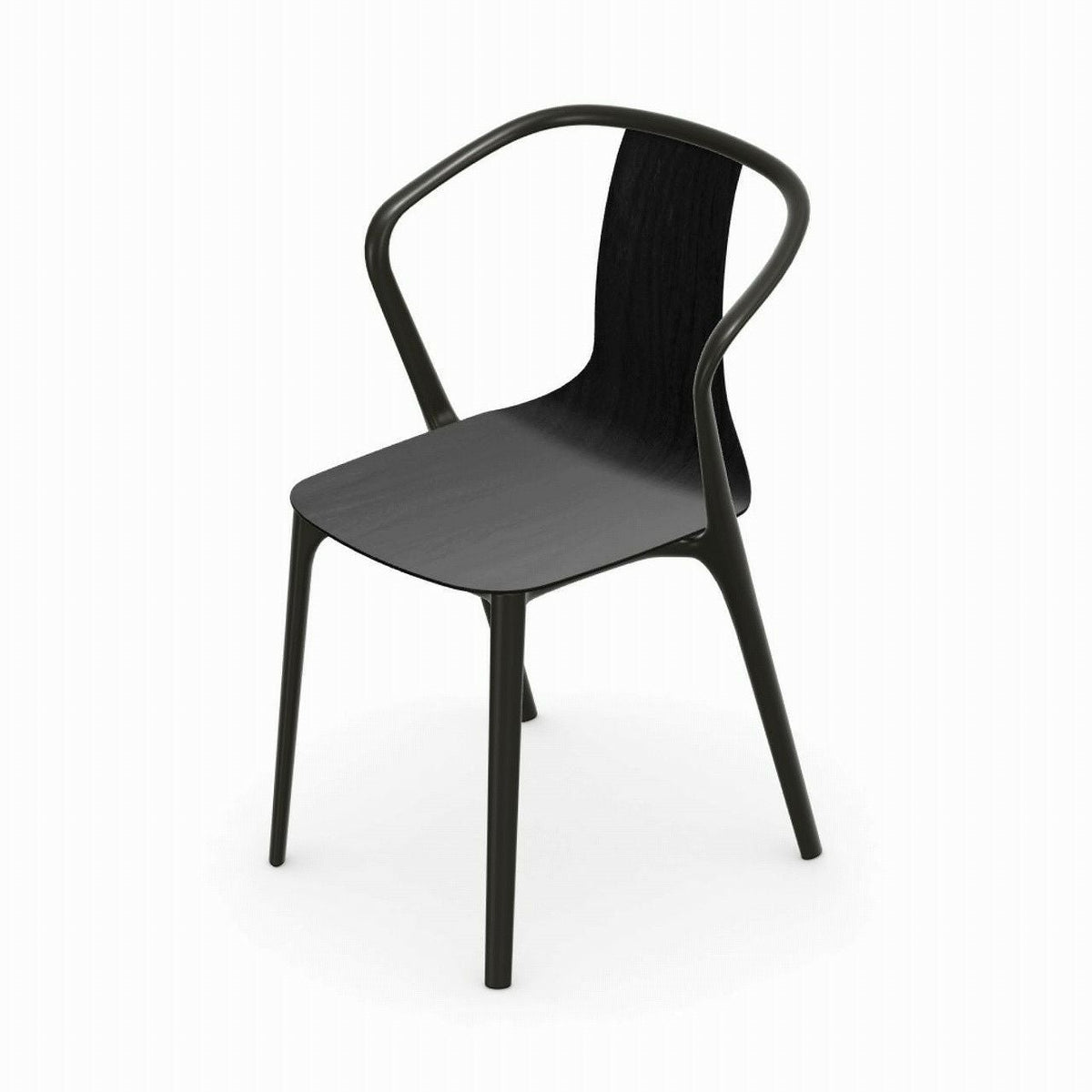 Vitra（ヴィトラ）/Belleville Armchair（ベルヴィル アームチェア ウッドシェル）/wooden shell/black ash（ブラックアッシュ）【納期】約3～4週間（メーカー欠品時を除く）