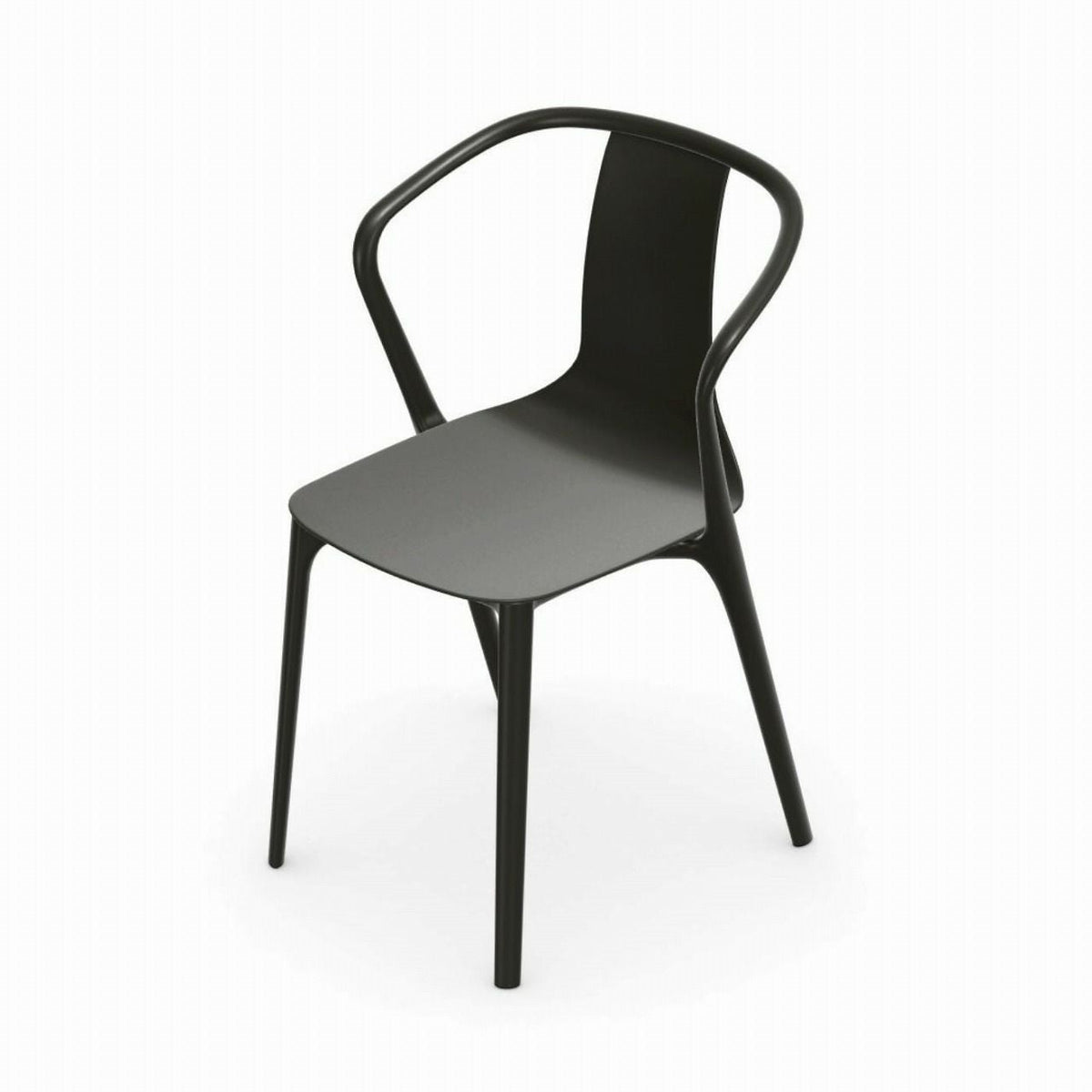 Vitra（ヴィトラ）/Belleville Armchair（ベルヴィル アームチェア プラスチックシェル）/plastic shell/deep black（ディープブラック）【納期】約3～4週間（メーカー欠品時を除く）