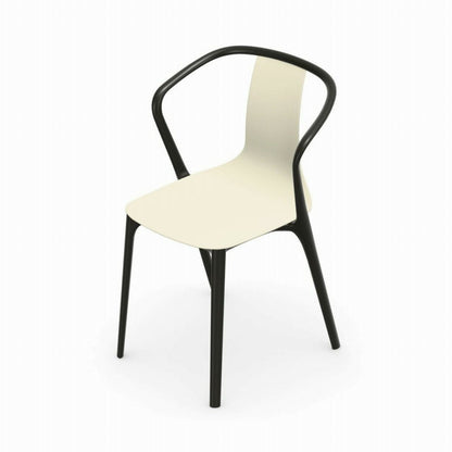 Vitra（ヴィトラ）/Belleville Armchair（ベルヴィル アームチェア プラスチックシェル）/plastic shell/cream（クリーム）【納期】約3～4週間（メーカー欠品時を除く）