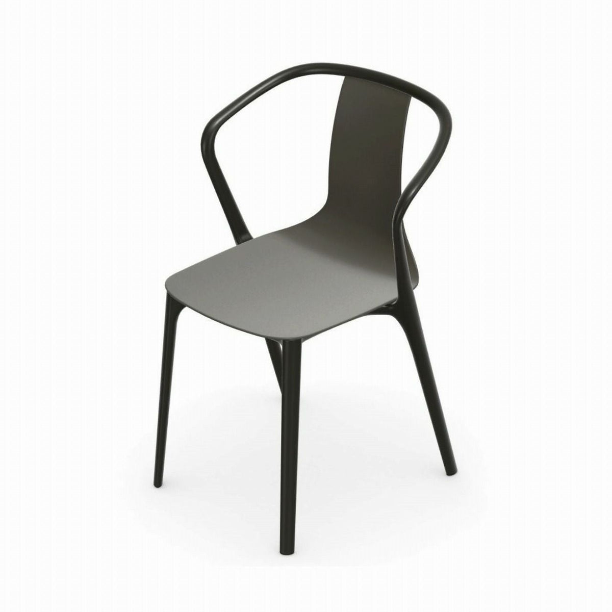 Vitra（ヴィトラ）/Belleville Armchair（ベルヴィル アームチェア プラスチックシェル）/plastic shell/basalt（バサルト）【納期】約3～4週間（メーカー欠品時を除く）