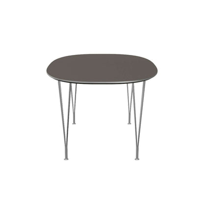 FRITZ HANSEN（フリッツハンセン）/Super Elliptical table/スーパー楕円テーブル/B616/Fenixラミネート /グレー/w1700/Steel / 仕上げスチール/クローム仕上げ - ハイグロス【納期】約3～4週間（メーカー欠品時を除く）