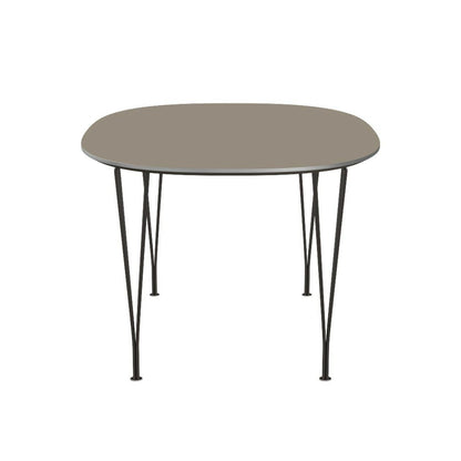FRITZ HANSEN（フリッツハンセン）/Super Elliptical table/スーパー楕円テーブル/B612/Fenixラミネート/ブラウンオッタワ/w1500/Steel / 仕上げスチール/ブラウンブロンズ粉体塗装【納期】約3～4週間（メーカー欠品時を除く）