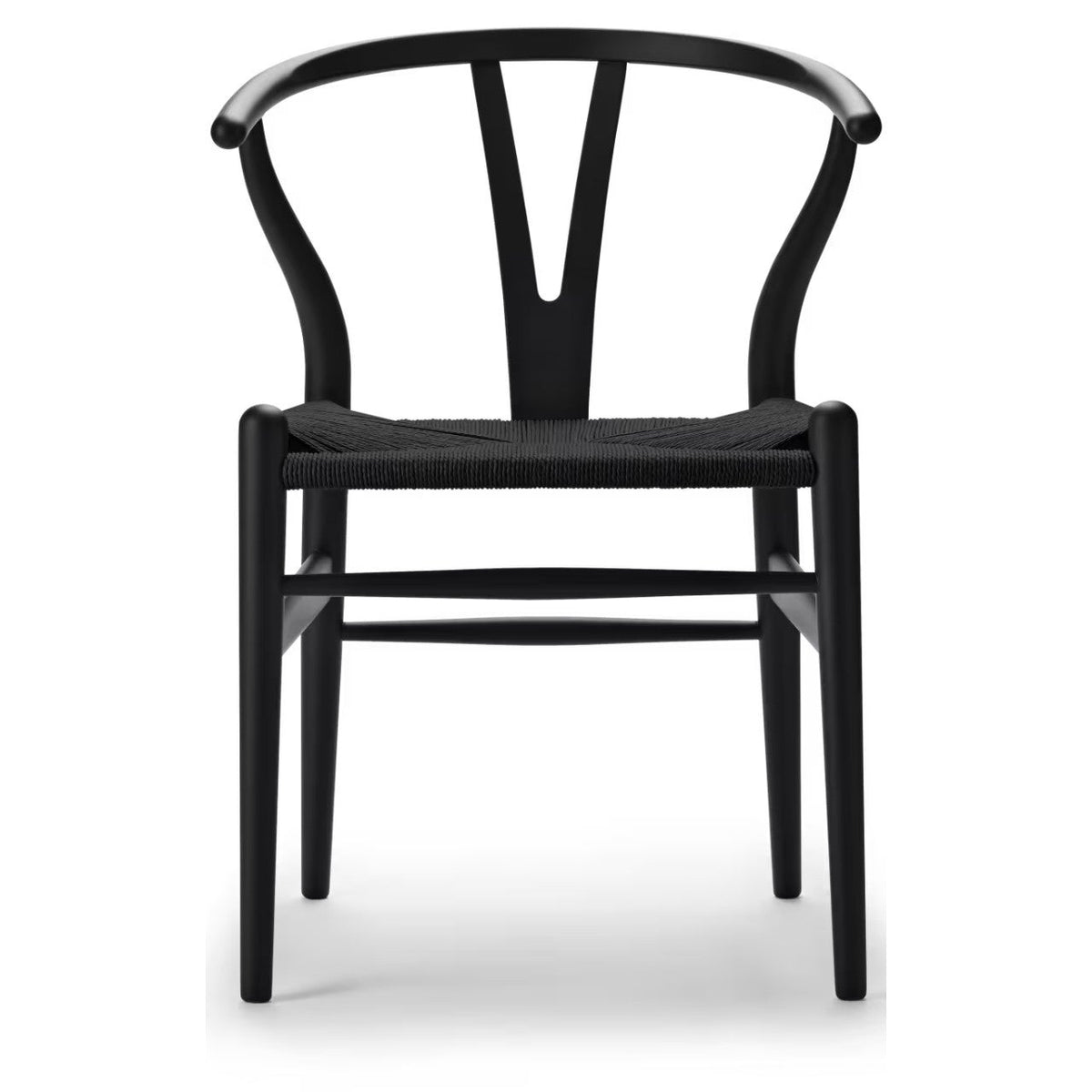 【カールハンセン別注Kvadratクッションプレゼント】CARL HANSEN & SON（カールハンセン&サン）/CH24/Yチェア（ワイチェア）/ビーチ材/ソープ仕上げ/ブラックペーパーコード/SH45【納期】ご注文後確認 傷防止フェルト付