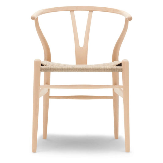 【カールハンセン別注Kvadratクッションプレゼント】CARL HANSEN & SON（カールハンセン&サン）/CH24/Yチェア（ワイチェア）/ビーチ材/クリアラッカー仕上げ/ナチュラルペーパーコード/SH45【納期】ご注文後確認 傷防止フェルト付