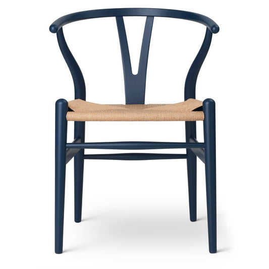 【カールハンセン別注Kvadratクッションプレゼント】CARL HANSEN & SON（カールハンセン&サン）/CH24/Yチェア（ワイチェア）/ビーチ材/SOFT BLUE仕上げ/ナチュラルペーパーコード/SH45【納期】ご注文後確認