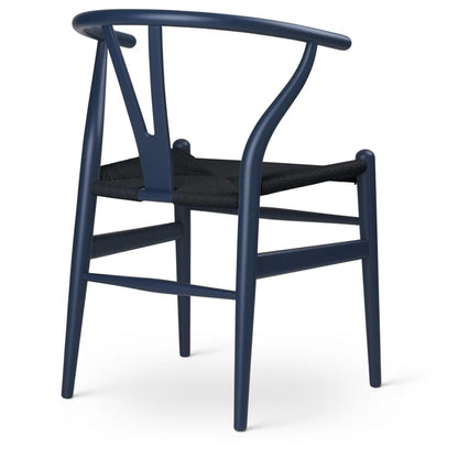 【カールハンセン別注Kvadratクッションプレゼント】CARL HANSEN & SON（カールハンセン&サン）/CH24/Yチェア（ワイチェア）/ビーチ材/SOFT BLUE仕上げ/ブラックペーパーコード/SH45【納期】ご注文後確認