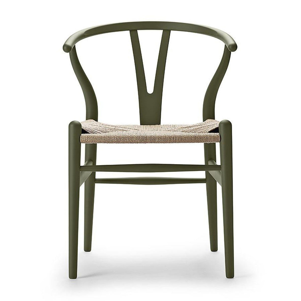 【カールハンセン別注Kvadratクッションプレゼント】CARL HANSEN & SON（カールハンセン&サン）/CH24/Yチェア（ワイチェア）/ビーチ材/SOFT OLIVE GREEN仕上げ/ナチュラルペーパーコード/SH43【納期】ご注文後確認