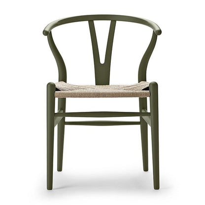 【カールハンセン別注Kvadratクッションプレゼント】CARL HANSEN & SON（カールハンセン&サン）/CH24/Yチェア（ワイチェア）/ビーチ材/SOFT OLIVE GREEN仕上げ/ナチュラルペーパーコード/SH43【納期】ご注文後確認