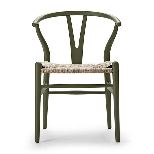 【カールハンセン別注Kvadratクッションプレゼント】CARL HANSEN & SON（カールハンセン&サン）/CH24/Yチェア（ワイチェア）/ビーチ材/SOFT OLIVE GREEN仕上げ/ナチュラルペーパーコード/SH43【納期】ご注文後確認