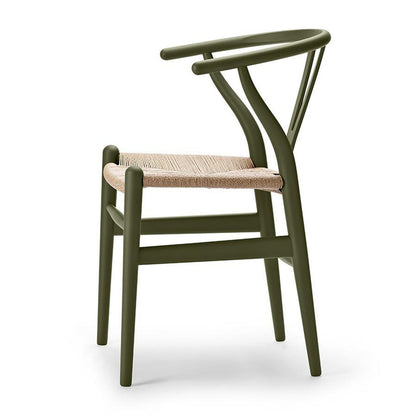 【カールハンセン別注Kvadratクッションプレゼント】CARL HANSEN & SON（カールハンセン&サン）/CH24/Yチェア（ワイチェア）/ビーチ材/SOFT OLIVE GREEN仕上げ/ナチュラルペーパーコード/SH43【納期】ご注文後確認