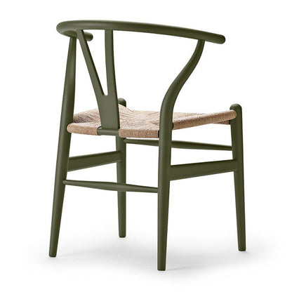 【カールハンセン別注Kvadratクッションプレゼント】CARL HANSEN & SON（カールハンセン&サン）/CH24/Yチェア（ワイチェア）/ビーチ材/SOFT OLIVE GREEN仕上げ/ナチュラルペーパーコード/SH43【納期】ご注文後確認
