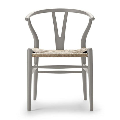 【カールハンセン別注Kvadratクッションプレゼント】CARL HANSEN & SON（カールハンセン&サン）/CH24/Yチェア（ワイチェア）/ビーチ材/SOFT SILVER GRAY仕上げ/ナチュラルペーパーコード/SH45【納期】ご注文後確認