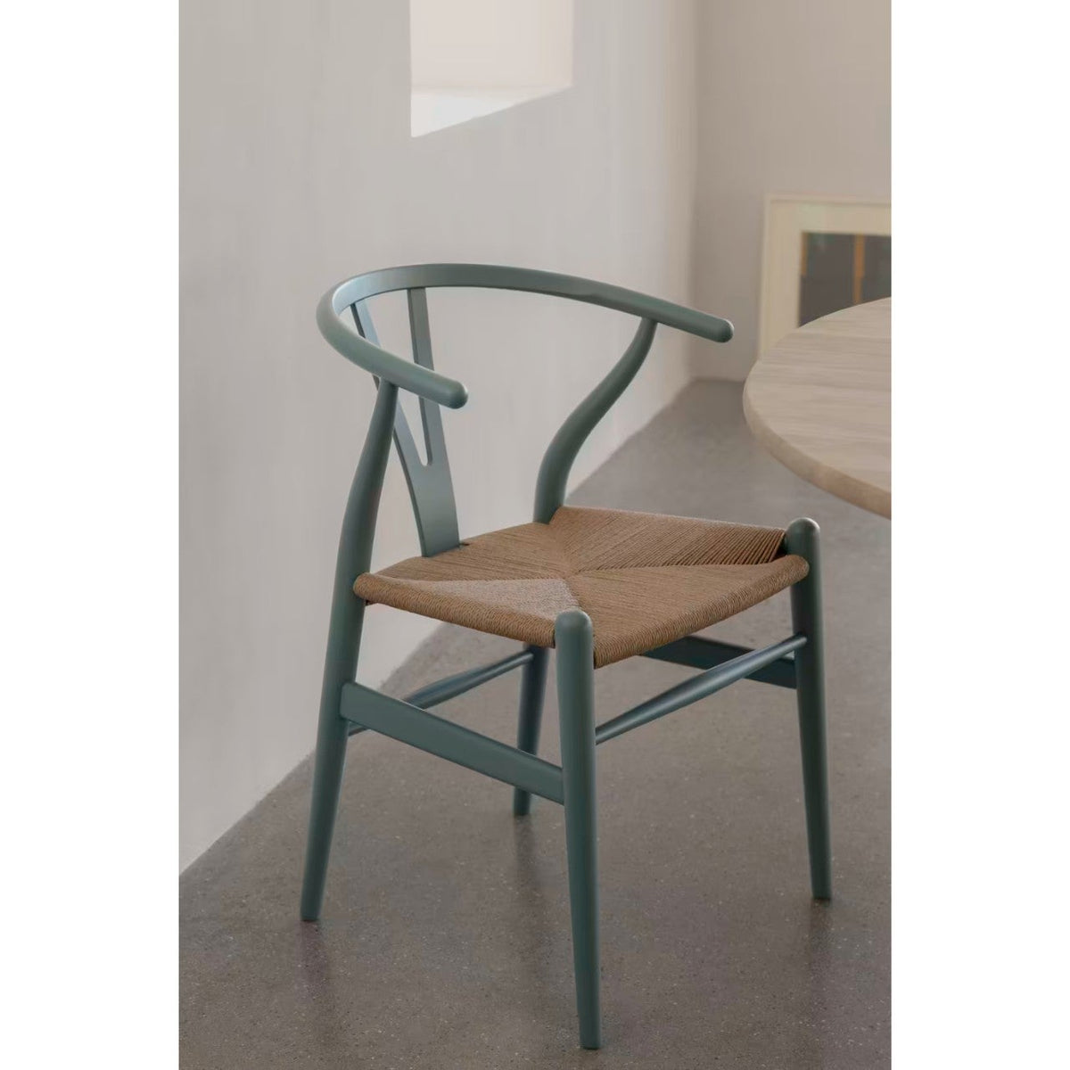 【カールハンセン別注Kvadratクッションプレゼント】CARL HANSEN & SON（カールハンセン&サン）/CH24/Yチェア（ワイチェア）/ビーチ材/SOFT by Ilse Crawford/PEWTER/ナチュラルペーパーコード/SH43【納期】ご注文後確認