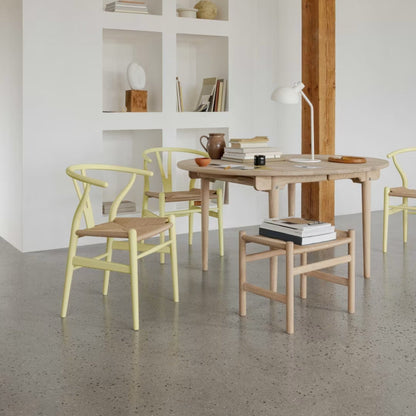 【カールハンセン別注Kvadratクッションプレゼント】CARL HANSEN & SON（カールハンセン&サン）/CH24/Yチェア（ワイチェア）/ビーチ材/SOFT by Ilse Crawford/HOLLYHOCK/ナチュラルペーパーコード/SH43【納期】ご注文後確認