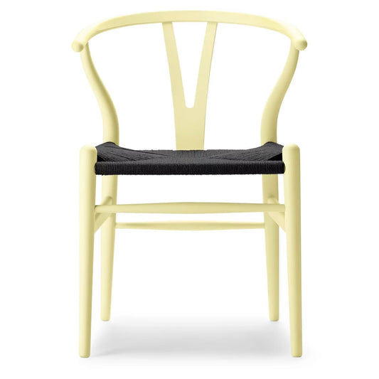 【カールハンセン別注Kvadratクッションプレゼント】CARL HANSEN & SON（カールハンセン&サン）/CH24/Yチェア（ワイチェア）/ビーチ材/SOFT by Ilse Crawford/HOLLYHOCK/ブラックペーパーコード/SH45【納期】ご注文後確認