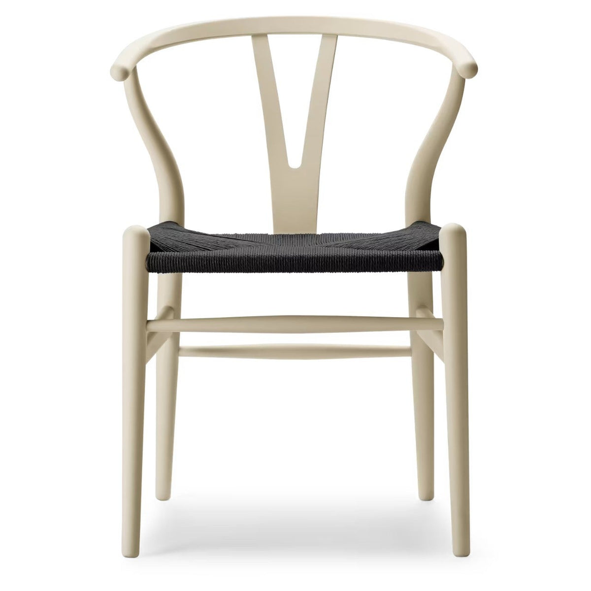 【カールハンセン別注Kvadratクッションプレゼント】CARL HANSEN & SON（カールハンセン&サン）/CH24/Yチェア（ワイチェア）/ビーチ材/SOFT by Ilse Crawford/BARLEY/ブラックペーパーコード/SH43【納期】ご注文後確認