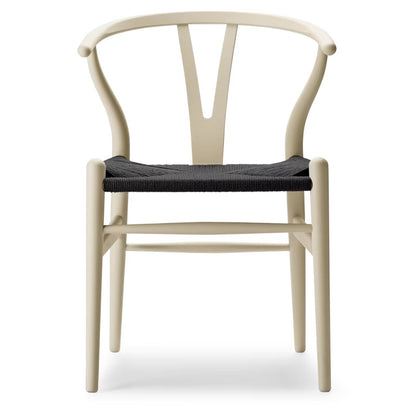 【カールハンセン別注Kvadratクッションプレゼント】CARL HANSEN & SON（カールハンセン&サン）/CH24/Yチェア（ワイチェア）/ビーチ材/SOFT by Ilse Crawford/BARLEY/ブラックペーパーコード/SH43【納期】ご注文後確認