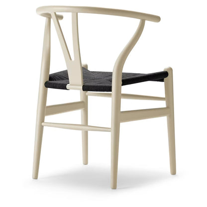 【カールハンセン別注Kvadratクッションプレゼント】CARL HANSEN & SON（カールハンセン&サン）/CH24/Yチェア（ワイチェア）/ビーチ材/SOFT by Ilse Crawford/BARLEY/ブラックペーパーコード/SH43【納期】ご注文後確認