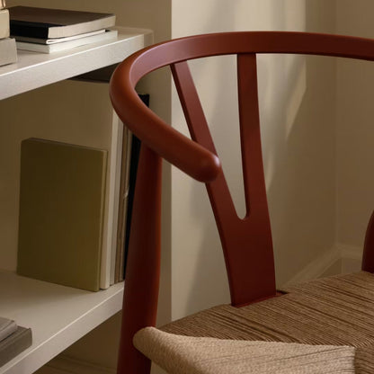 【カールハンセン別注Kvadratクッションプレゼント】CARL HANSEN & SON（カールハンセン&サン）/CH24/Yチェア（ワイチェア）/ビーチ材/SOFT by Ilse Crawford仕上げ/TERRACOTTA/ナチュラルペーパーコード/SH43【納期】ご注文後確認
