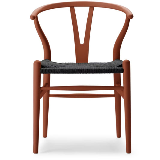 【カールハンセン別注Kvadratクッションプレゼント】CARL HANSEN & SON（カールハンセン&サン）/CH24/Yチェア（ワイチェア）/ビーチ材/SOFT by Ilse Crawford仕上げ/TERRACOTTA/ブラックペーパーコード/SH45【納期】ご注文後確認