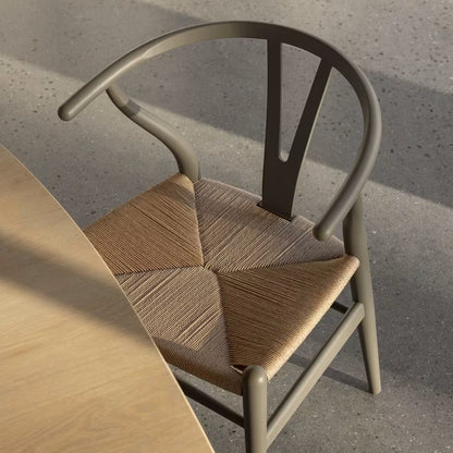 【カールハンセン別注Kvadratクッションプレゼント】CARL HANSEN & SON（カールハンセン&サン）/CH24/Yチェア（ワイチェア）/ビーチ材/SOFT by Ilse Crawford仕上げ/CLAY/ナチュラルペーパーコード/SH45【納期】ご注文後確認