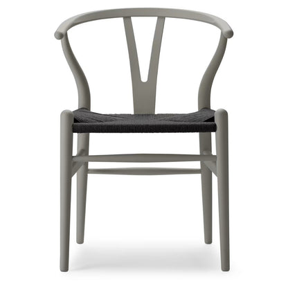 【カールハンセン別注Kvadratクッションプレゼント】CARL HANSEN & SON（カールハンセン&サン）/CH24/Yチェア（ワイチェア）/ビーチ材/SOFT by Ilse Crawford仕上げ/SLATE/ブラックペーパーコード/SH43【納期】ご注文後確認
