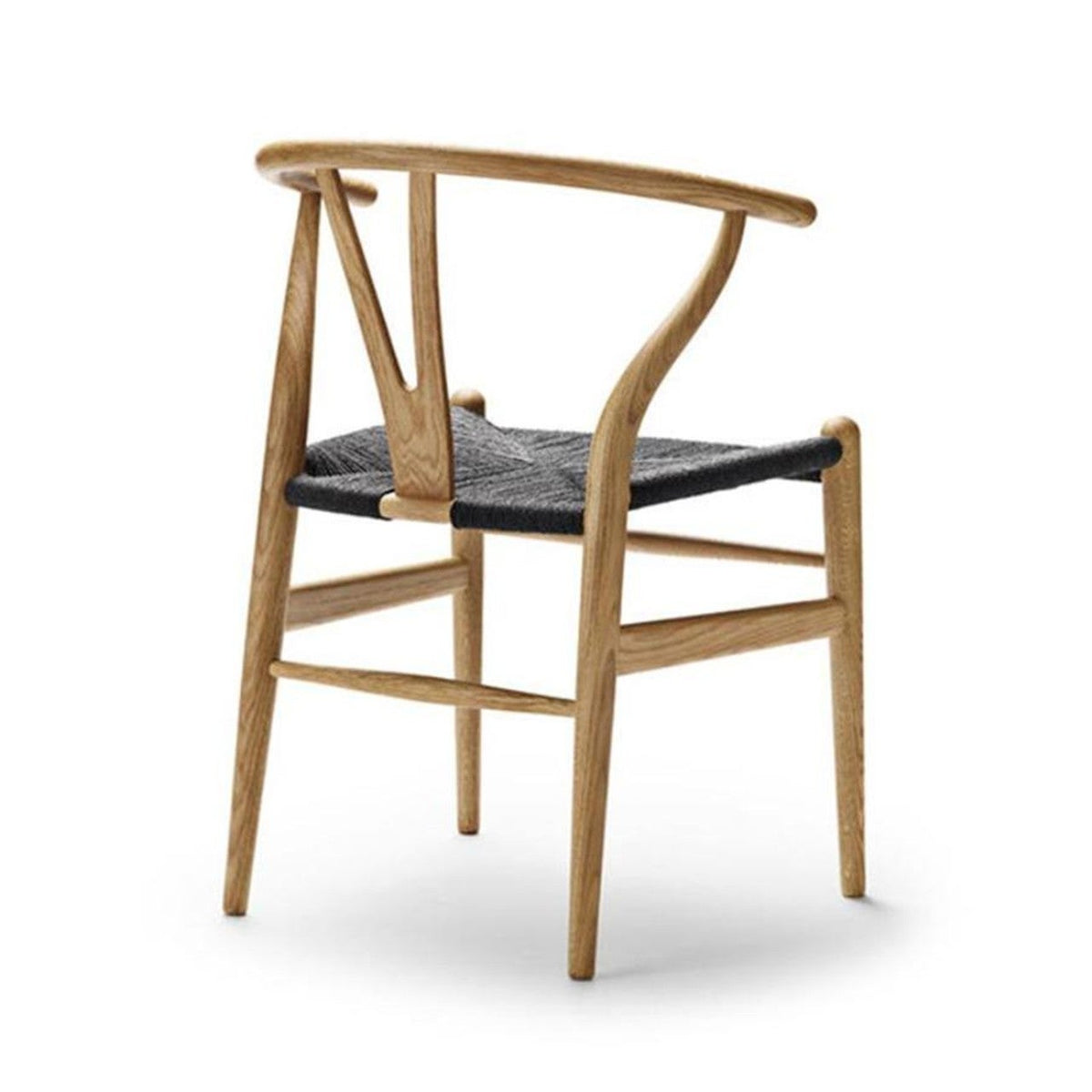 【カールハンセン別注Kvadratクッションプレゼント】CARL HANSEN & SON（カールハンセン&サン）/CH24/Yチェア（ワイチェア）/オーク材/オイル仕上げ/ブラックペーパーコード/SH43【納期】ご注文後確認 傷防止フェルト付