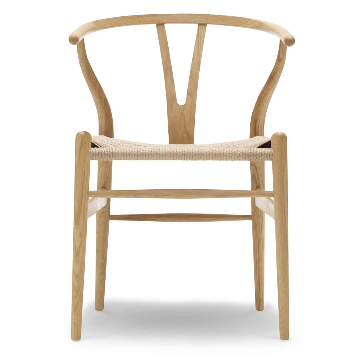 【カールハンセン別注Kvadratクッションプレゼント】CARL HANSEN & SON（カールハンセン&サン）/CH24/Yチェア（ワイチェア）/オーク材/クリアラッカー仕上げ/ナチュラルペーパーコード/SH43【納期】ご注文後確認 傷防止フェルト付