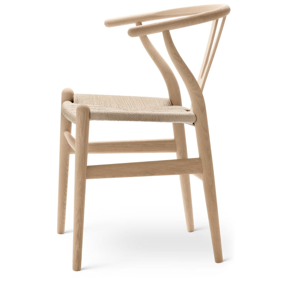 【カールハンセン別注Kvadratクッションプレゼント】CARL HANSEN & SON（カールハンセン&サン）/CH24/Yチェア（ワイチェア）/オーク材/ホワイトオイル仕上げ/ナチュラルペーパーコード/SH43【納期】ご注文後確認 傷防止フェルト付