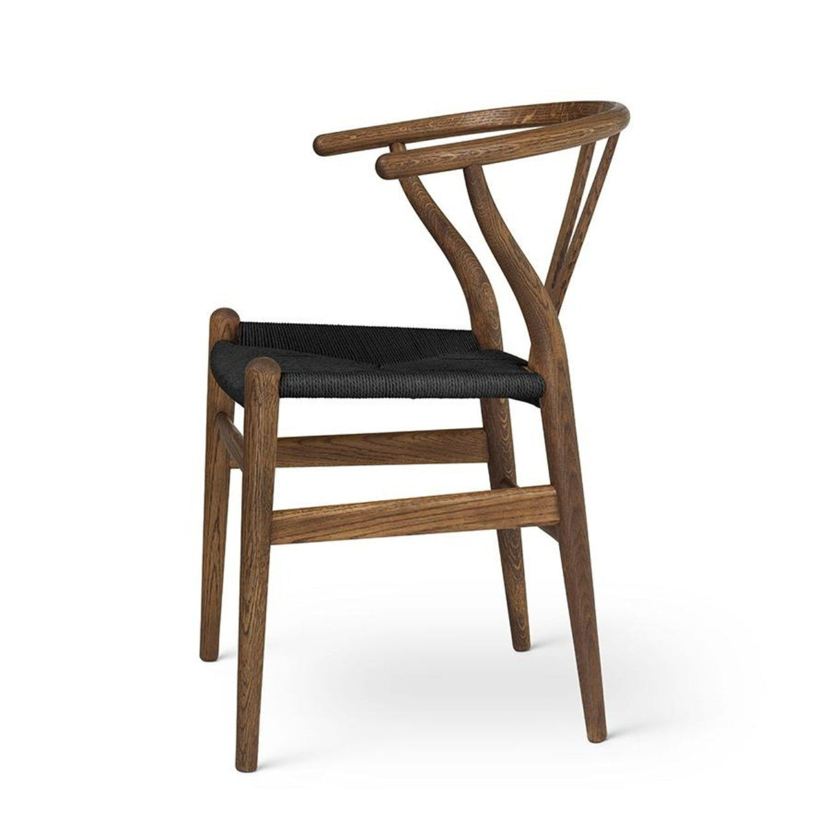 【カールハンセン別注Kvadratクッションプレゼント】CARL HANSEN & SON（カールハンセン&サン）/CH24/Yチェア（ワイチェア）/オーク材/スモークドオイル仕上げ/ブラックペーパーコード/SH43【納期】ご注文後確認 傷防止フェルト付