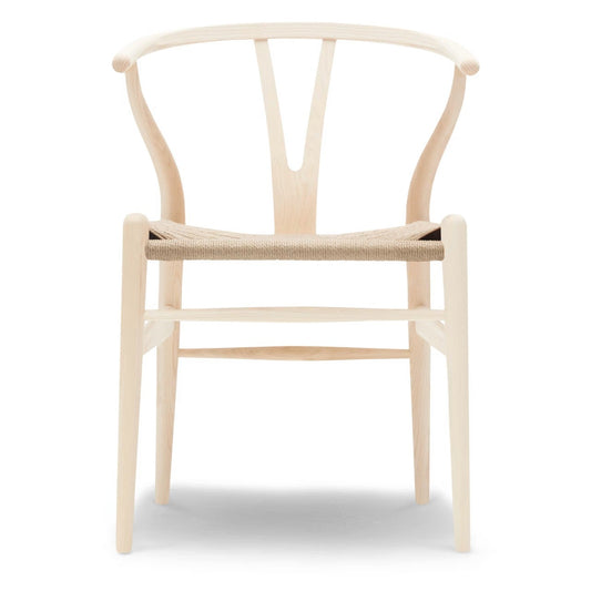 【カールハンセン別注Kvadratクッションプレゼント】CARL HANSEN & SON（カールハンセン&サン）/CH24/Yチェア（ワイチェア）/アッシュ材/ホワイトオイル仕上げ/ナチュラルペーパーコード/SH45【納期】ご注文後確認 傷防止フェルト付