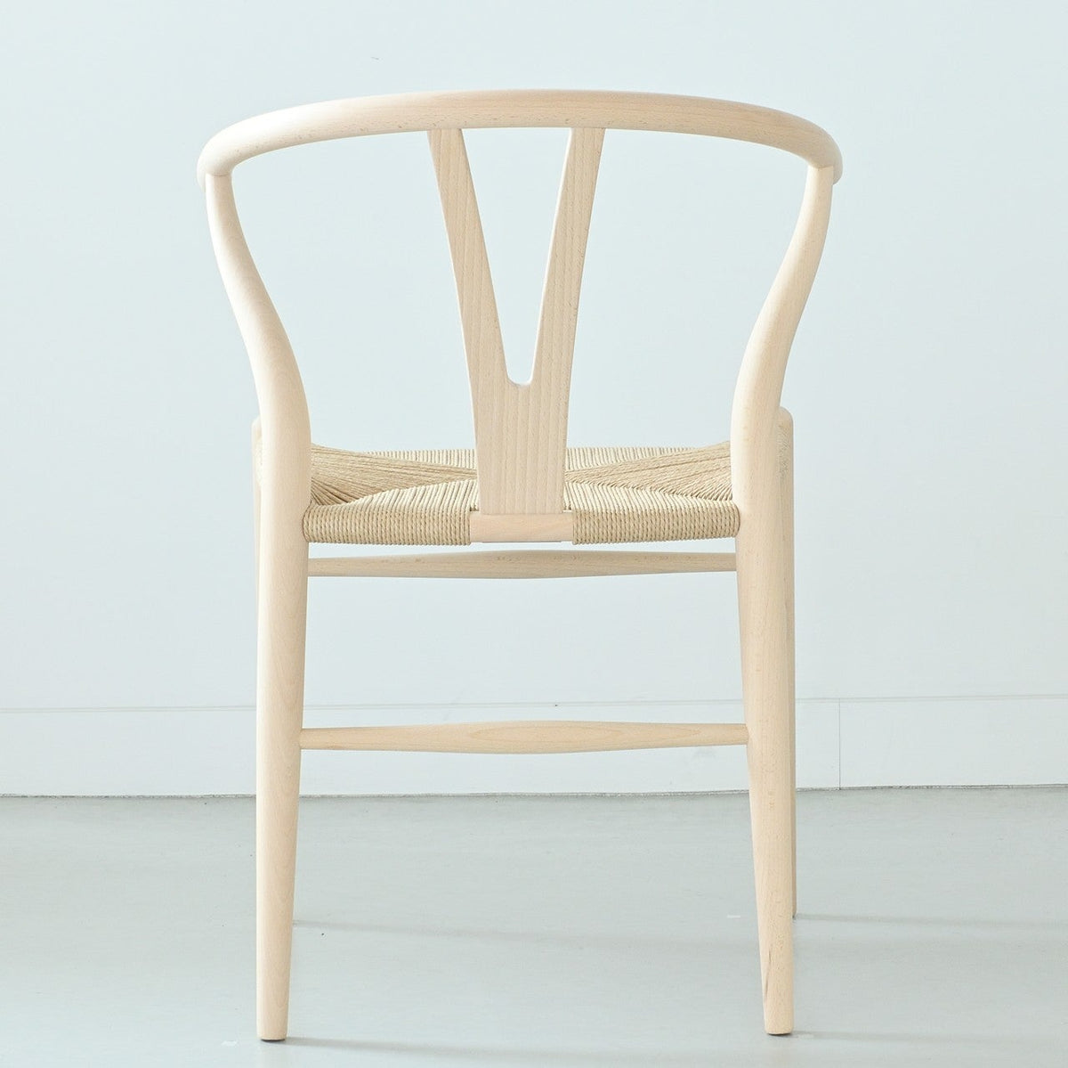 【カールハンセン別注Kvadratクッションプレゼント】CARL HANSEN & SON（カールハンセン&サン）/CH24/Yチェア（ワイチェア）/ビーチ材/ソープ仕上げ/ナチュラルペーパーコード/SH45/【シリアルNo.1773596】/【実物画像】 傷防止フェルト付