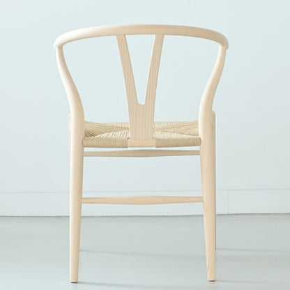 【カールハンセン別注Kvadratクッションプレゼント】CARL HANSEN & SON（カールハンセン&サン）/CH24/Yチェア（ワイチェア）/ビーチ材/ソープ仕上げ/ナチュラルペーパーコード/SH45/【シリアルNo.1773596】/【実物画像】 傷防止フェルト付