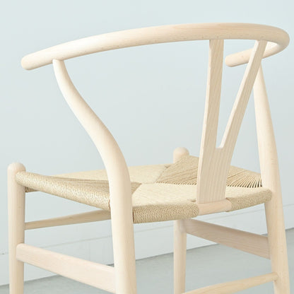 【カールハンセン別注Kvadratクッションプレゼント】CARL HANSEN & SON（カールハンセン&サン）/CH24/Yチェア（ワイチェア）/ビーチ材/ソープ仕上げ/ナチュラルペーパーコード/SH45/【シリアルNo.1773596】/【実物画像】 傷防止フェルト付