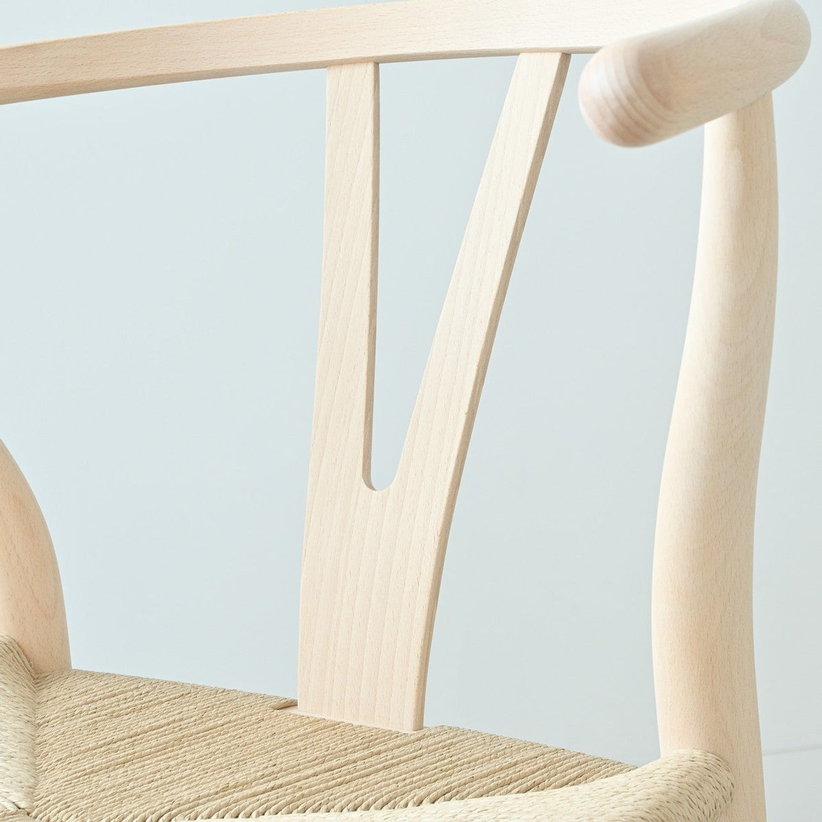 【カールハンセン別注Kvadratクッションプレゼント】CARL HANSEN & SON（カールハンセン&サン）/CH24/Yチェア（ワイチェア）/ビーチ材/ソープ仕上げ/ナチュラルペーパーコード/SH45/【シリアルNo.1773596】/【実物画像】 傷防止フェルト付