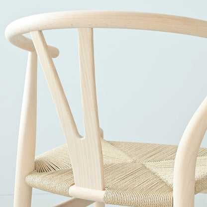 【カールハンセン別注Kvadratクッションプレゼント】CARL HANSEN & SON（カールハンセン&サン）/CH24/Yチェア（ワイチェア）/ビーチ材/ソープ仕上げ/ナチュラルペーパーコード/SH45/【シリアルNo.1773596】/【実物画像】 傷防止フェルト付