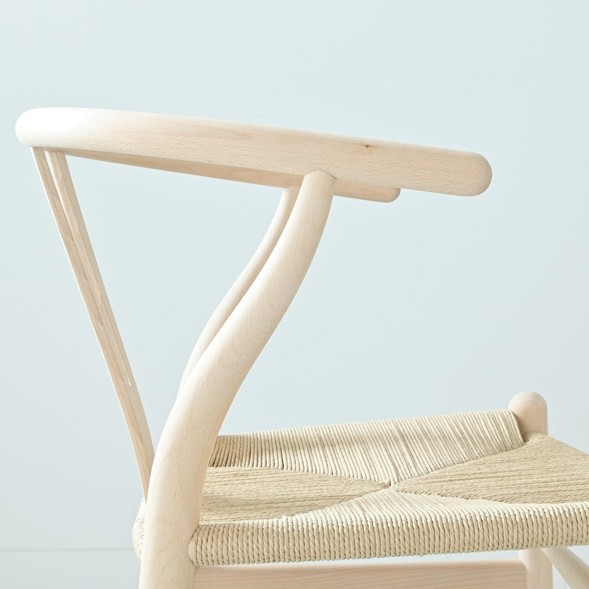 【カールハンセン別注Kvadratクッションプレゼント】CARL HANSEN & SON（カールハンセン&サン）/CH24/Yチェア（ワイチェア）/ビーチ材/ソープ仕上げ/ナチュラルペーパーコード/SH45/【シリアルNo.1773596】/【実物画像】 傷防止フェルト付