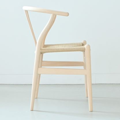 【カールハンセン別注Kvadratクッションプレゼント】CARL HANSEN & SON（カールハンセン&サン）/CH24/Yチェア（ワイチェア）/ビーチ材/ソープ仕上げ/ナチュラルペーパーコード/SH45/【シリアルNo.1773616】/【実物画像】 傷防止フェルト付