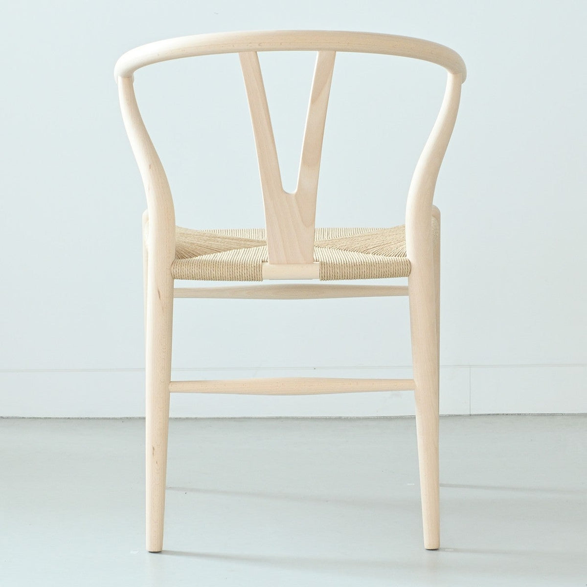 【カールハンセン別注Kvadratクッションプレゼント】CARL HANSEN & SON（カールハンセン&サン）/CH24/Yチェア（ワイチェア）/ビーチ材/ソープ仕上げ/ナチュラルペーパーコード/SH45/【シリアルNo.1773616】/【実物画像】 傷防止フェルト付