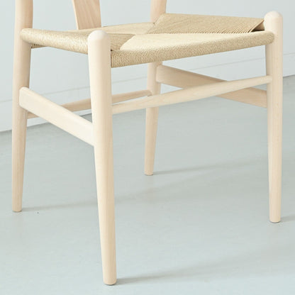 【カールハンセン別注Kvadratクッションプレゼント】CARL HANSEN & SON（カールハンセン&サン）/CH24/Yチェア（ワイチェア）/ビーチ材/ソープ仕上げ/ナチュラルペーパーコード/SH45/【シリアルNo.1773616】/【実物画像】 傷防止フェルト付