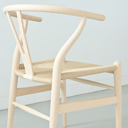【カールハンセン別注Kvadratクッションプレゼント】CARL HANSEN & SON（カールハンセン&サン）/CH24/Yチェア（ワイチェア）/ビーチ材/ソープ仕上げ/ナチュラルペーパーコード/SH45/【シリアルNo.1773616】/【実物画像】 傷防止フェルト付