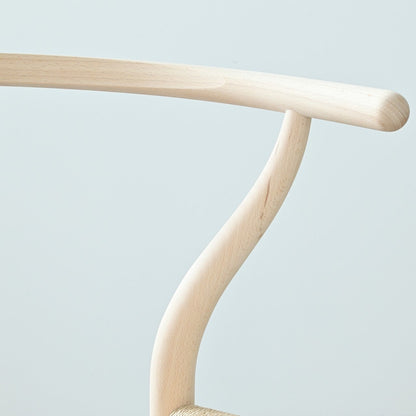 【カールハンセン別注Kvadratクッションプレゼント】CARL HANSEN & SON（カールハンセン&サン）/CH24/Yチェア（ワイチェア）/ビーチ材/ソープ仕上げ/ナチュラルペーパーコード/SH45/【シリアルNo.1773616】/【実物画像】 傷防止フェルト付