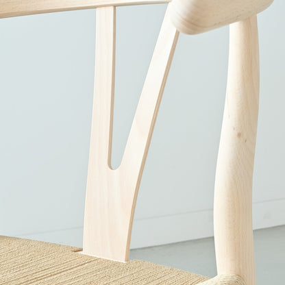 【カールハンセン別注Kvadratクッションプレゼント】CARL HANSEN & SON（カールハンセン&サン）/CH24/Yチェア（ワイチェア）/ビーチ材/ソープ仕上げ/ナチュラルペーパーコード/SH45/【シリアルNo.1773616】/【実物画像】 傷防止フェルト付