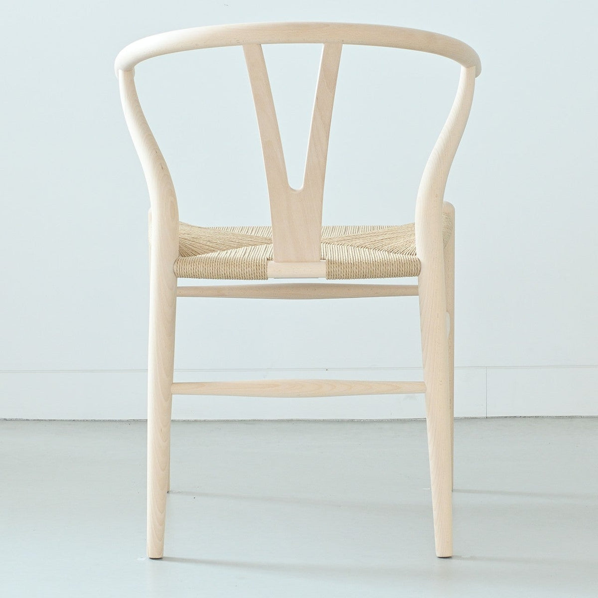 【カールハンセン別注Kvadratクッションプレゼント】CARL HANSEN & SON（カールハンセン&サン）/CH24/Yチェア（ワイチェア）/ビーチ材/ソープ仕上げ/ナチュラルペーパーコード/SH45/【シリアルNo.1789897】/【実物画像】 傷防止フェルト付