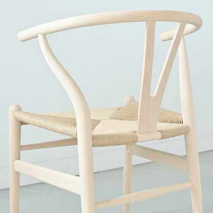 【カールハンセン別注Kvadratクッションプレゼント】CARL HANSEN & SON（カールハンセン&サン）/CH24/Yチェア（ワイチェア）/ビーチ材/ソープ仕上げ/ナチュラルペーパーコード/SH45/【シリアルNo.1789897】/【実物画像】 傷防止フェルト付